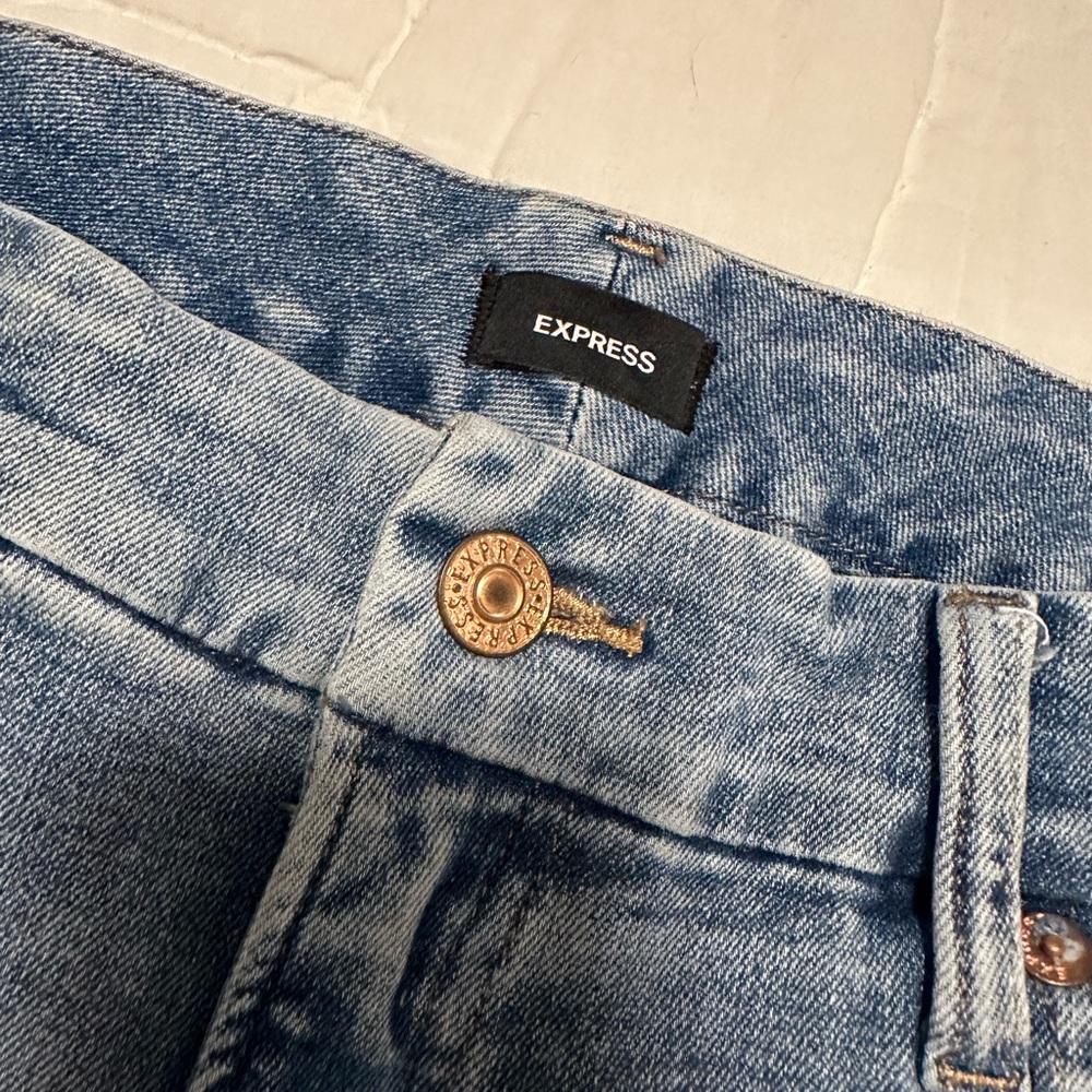 Express High Rise Light Blue Jeans